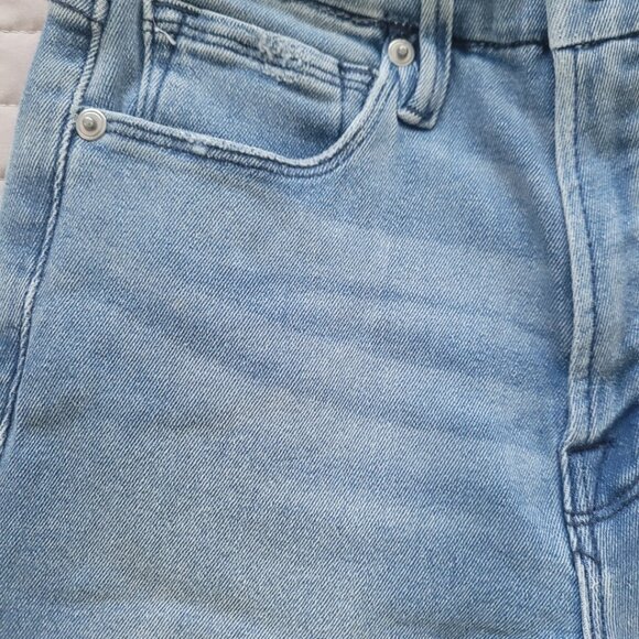 NEW GOOD AMERICAN Good Straight Indigo Jeans Women's Size 0 - Picture 3 of 5